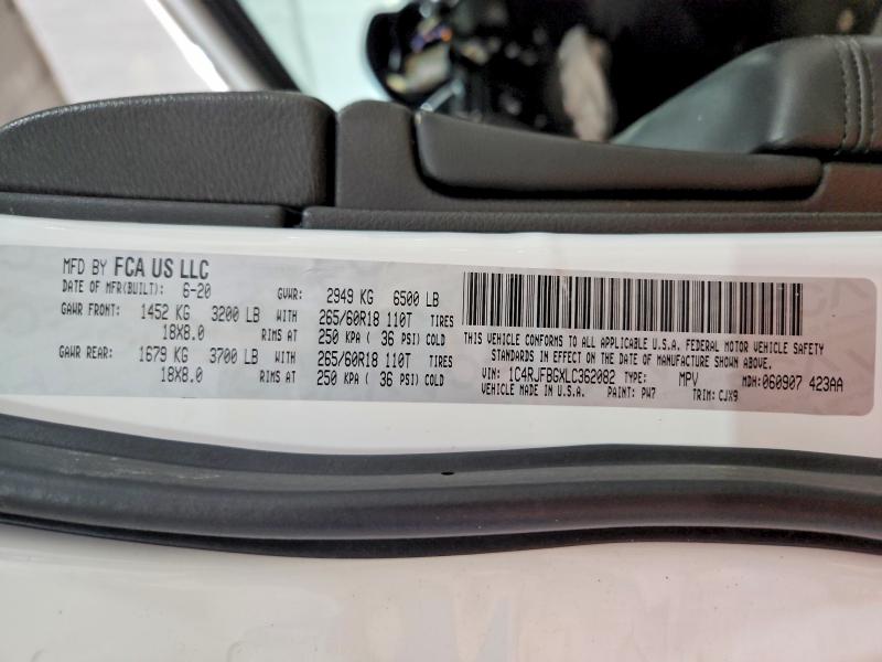 Продажа на аукционе авто 2020 Jeep Grand Cherokee, vin: 1C4RJFBGXLC362082, номер лота: 52901636