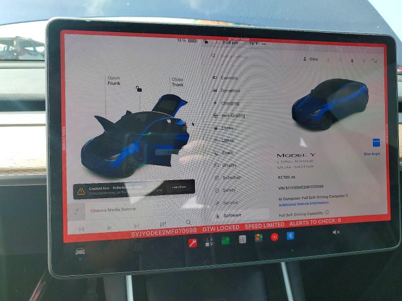 Продаж на аукціоні авто 2021 Tesla Model Y, vin: 5YJYGDEE2MF070598, номер лоту: 53994826