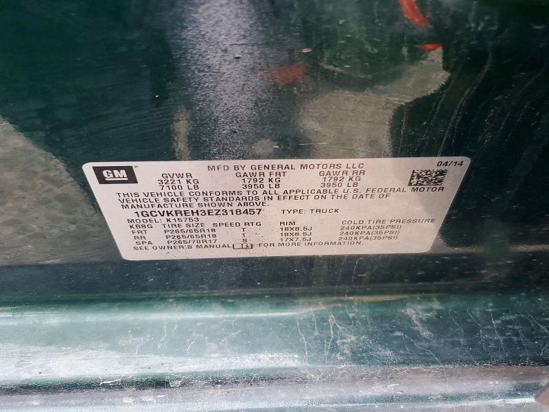 52546986 :رقم المزاد ، 1GCVKREH3EZ318457 vin ، 2014 Chevrolet Silverado مزاد بيع