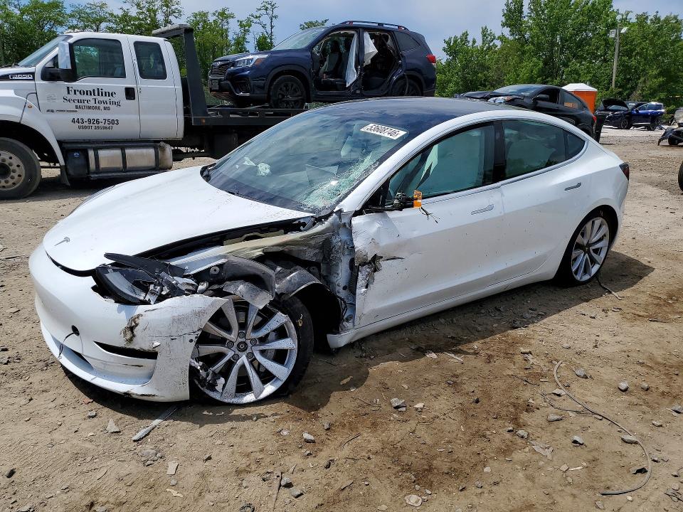 2020 Tesla Model 3 მანქანა იყიდება აუქციონზე, vin: 5YJ3E1EB8LF601242, აუქციონის ნომერი: 53608746