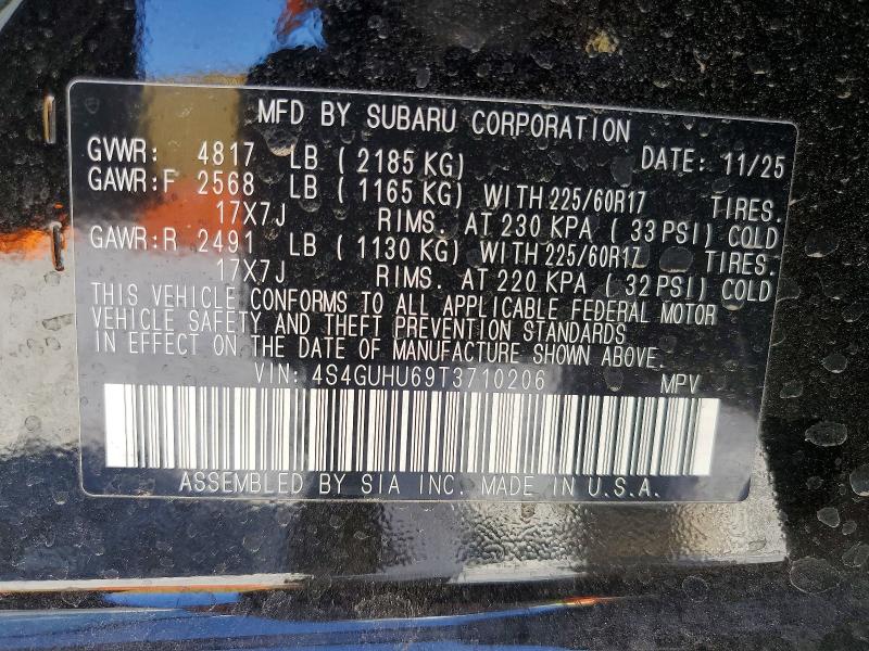 Aukcja sprzedaży 2026 Subaru Crosstrek, vin: 4S4GUHU69T3710206, numer aukcji: 55376486