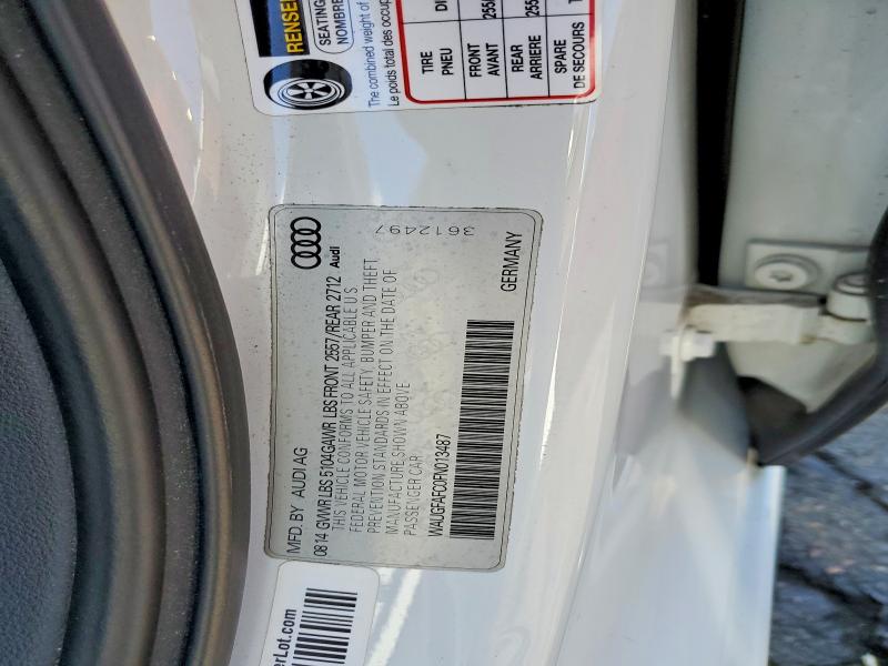 52390826 :رقم المزاد ، WAUGFAFC0FN013487 vin ، 2015 Audi A6 مزاد بيع