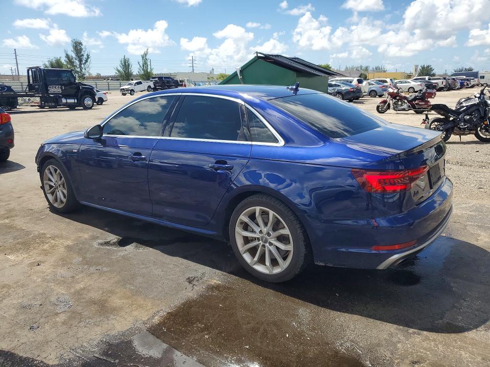 2019 Audi A4 მანქანა იყიდება აუქციონზე, vin: WAUENAF42KA114101, აუქციონის ნომერი: 54179396