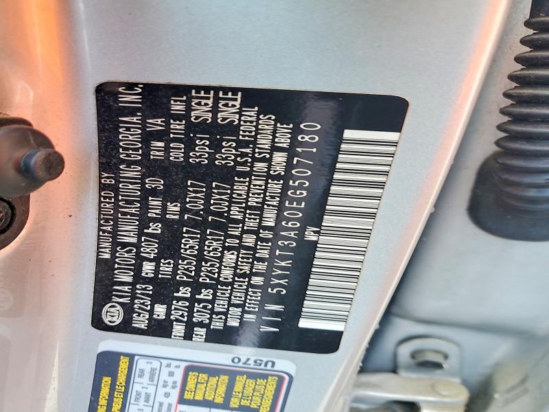 Продажа на аукционе авто 2014 Kia Sorento, vin: 5XYKT3A60EG507180, номер лота: 53029426