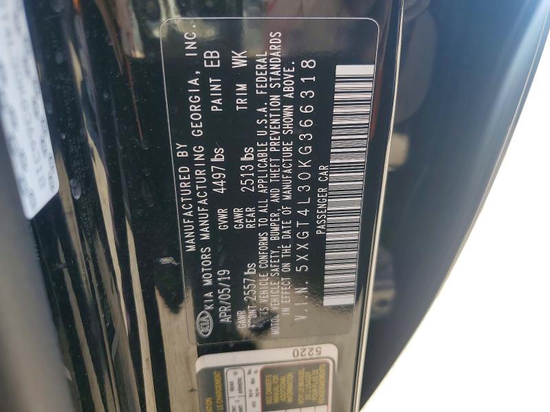 Продажа на аукционе авто 2019 Kia Optima, vin: 5XXGT4L30KG366318, номер лота: 55009536
