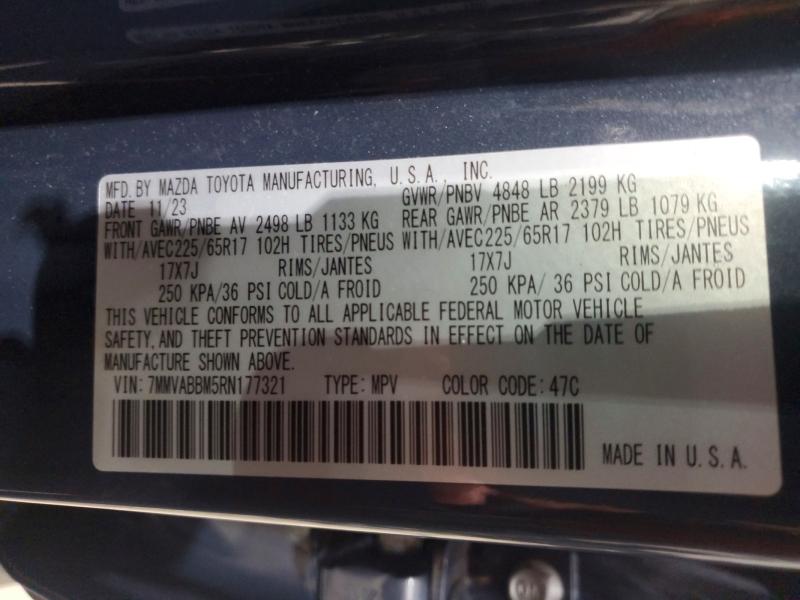 Aukcja sprzedaży 2024 Mazda Cx-50, vin: 7MMVABBM5RN177321, numer aukcji: 54185336