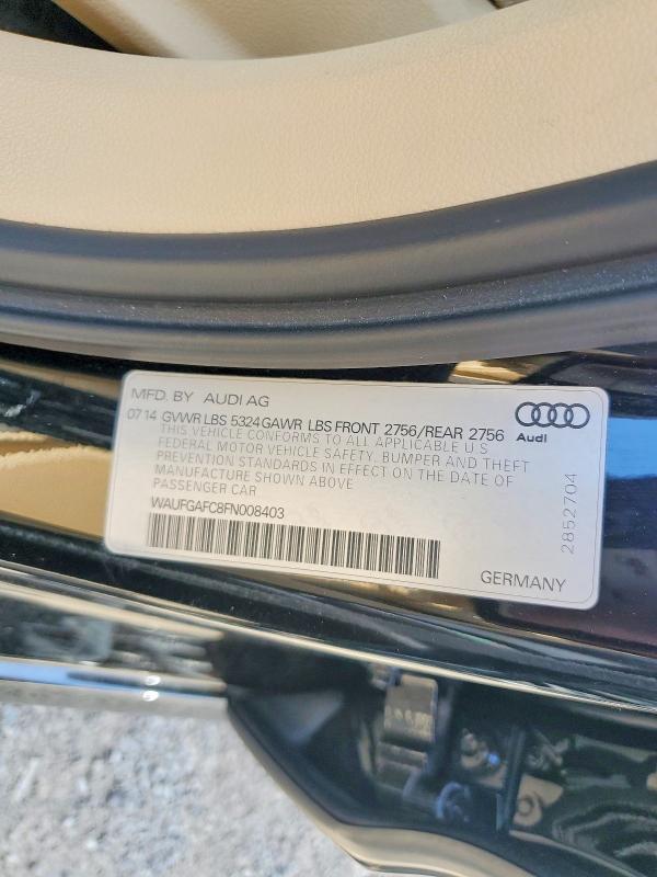 Aukcja sprzedaży 2015 Audi A6, vin: WAUFGAFC8FN008403, numer aukcji: 53208636
