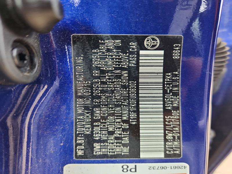 54608646 :رقم المزاد ، 4T1BF1FK0FU936302 vin ، 2015 Toyota Camry مزاد بيع