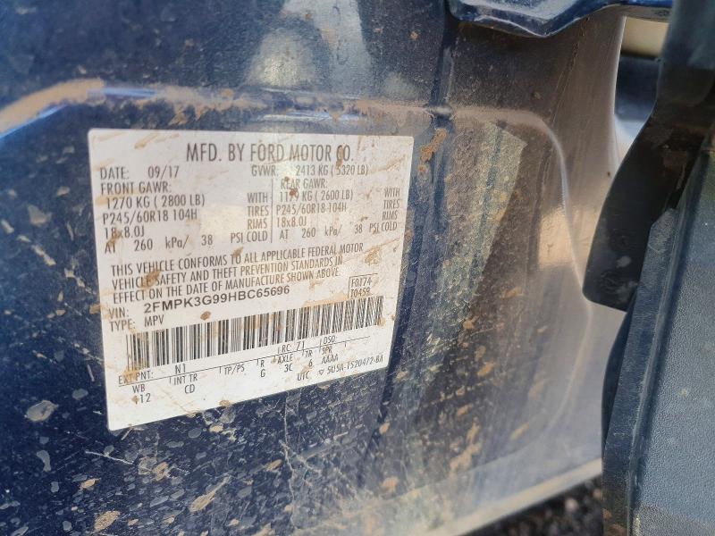 Продажа на аукционе авто 2017 Ford Edge, vin: 2FMPK3G99HBC65696, номер лота: 54286656