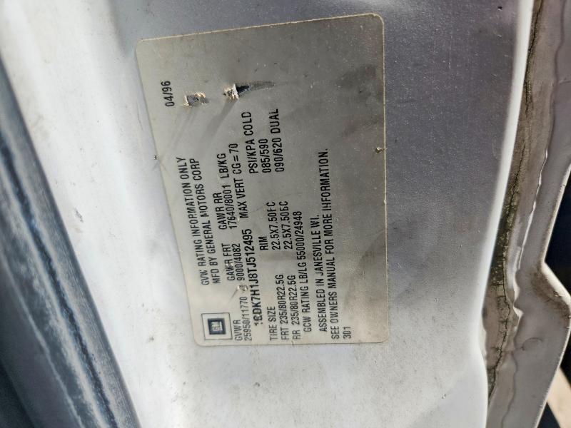 53670896 :رقم المزاد ، 1GDK7H1J8TJ512495 vin ، 1996 Gmc Topkick مزاد بيع