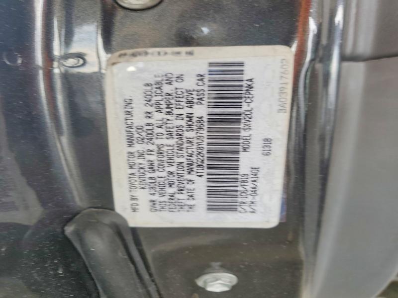 Продажа на аукционе авто 2000 Toyota Camry, vin: 4T1BG22K8YU979684, номер лота: 54487366