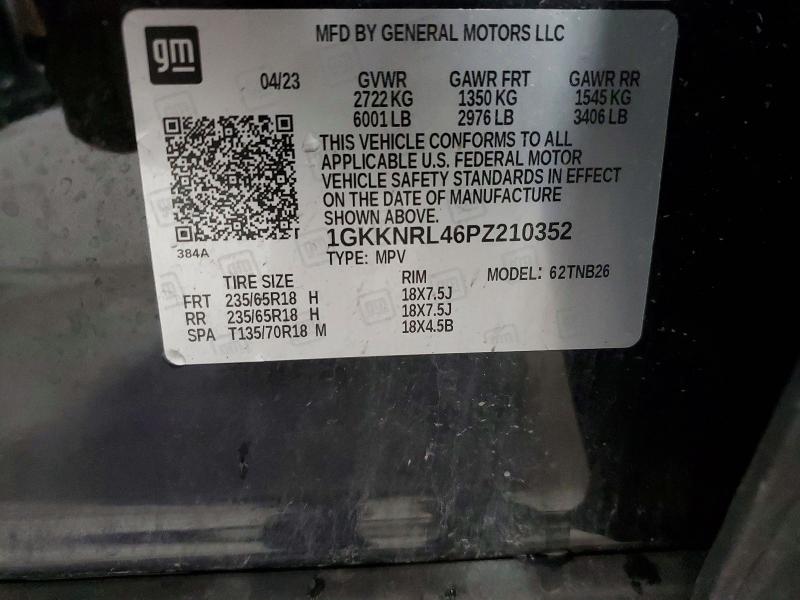 Aukcja sprzedaży 2023 Gmc Acadia, vin: 1GKKNRL46PZ210352, numer aukcji: 53402036