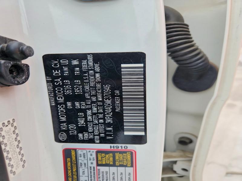 Aukcja sprzedaży 2021 Kia Rio, vin: 3KPA24AD5ME370946, numer aukcji: 54118146