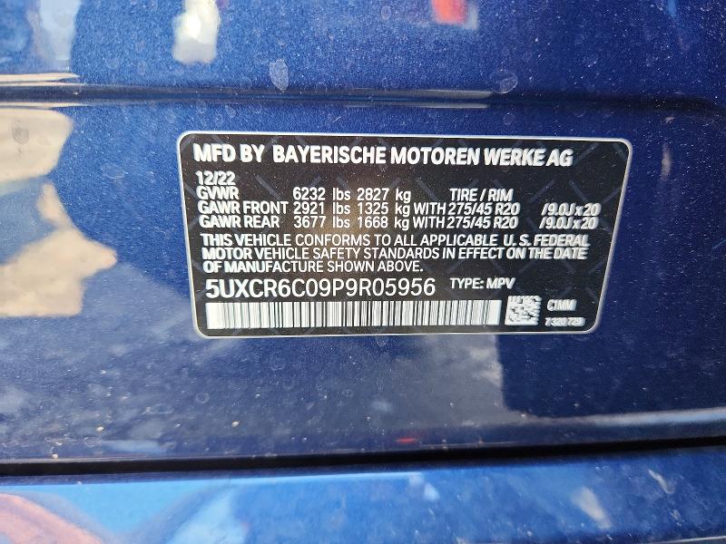 Продажа на аукционе авто 2023 Bmw X5, vin: 5UXCR6C09P9R05956, номер лота: 53802116