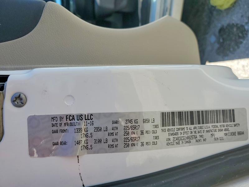 Продажа на аукционе авто 2017 Dodge Grand Caravan, vin: 2C4RDGCG1HR625764, номер лота: 53740166