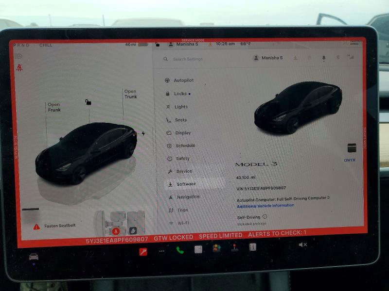 Aukcja sprzedaży 2023 Tesla Model 3, vin: 5YJ3E1EA8PF609807, numer aukcji: 52347136
