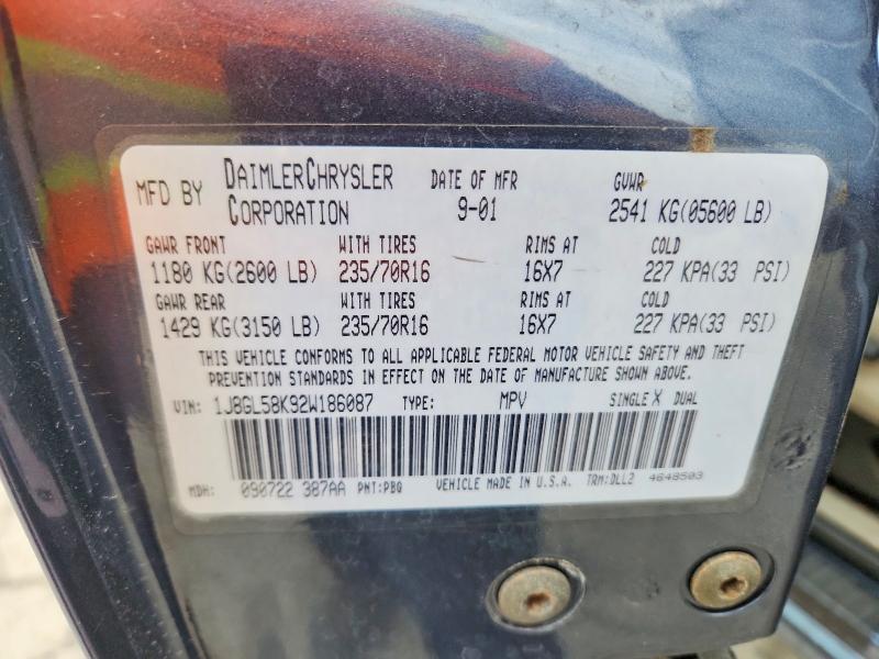 Продаж на аукціоні авто 2002 Jeep Liberty Limited 4wd, vin: 1J8GL58K92W186087, номер лоту: 53690796