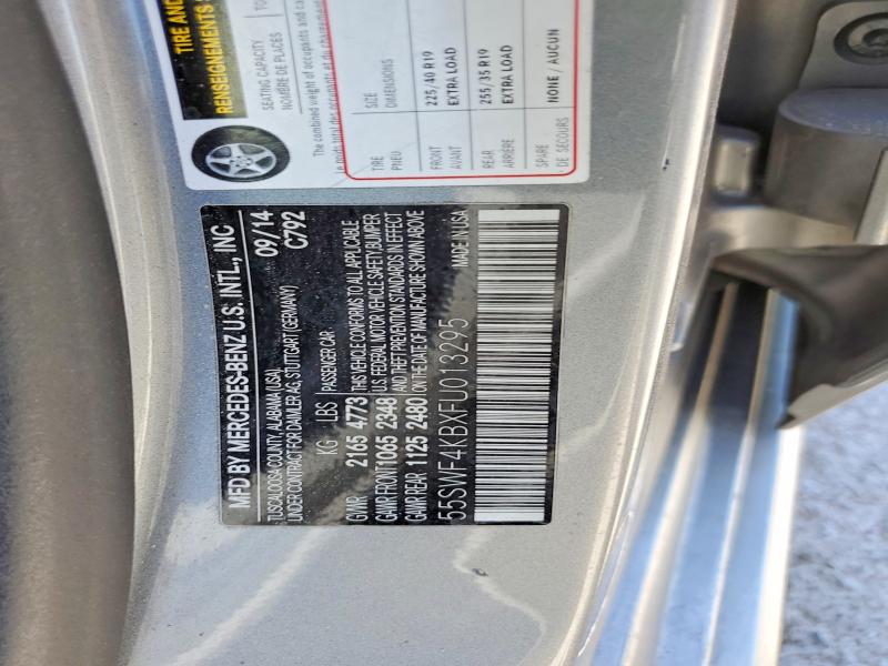 Aukcja sprzedaży 2015 Mercedes-benz C, vin: 55SWF4KBXFU013295, numer aukcji: 52891796