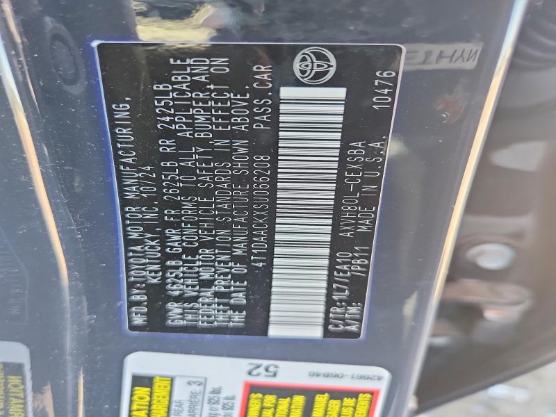 Продаж на аукціоні авто 2025 Toyota Camry, vin: 4T1DAACKXSU066208, номер лоту: 54244366
