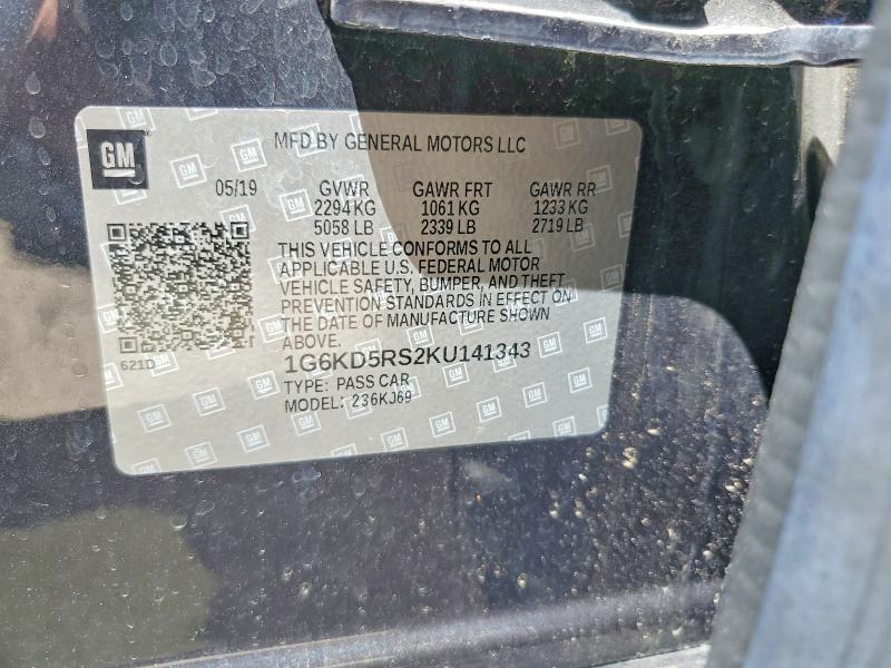 Продажа на аукционе авто 2019 Cadillac Ct6, vin: 1G6KD5RS2KU141343, номер лота: 53510216