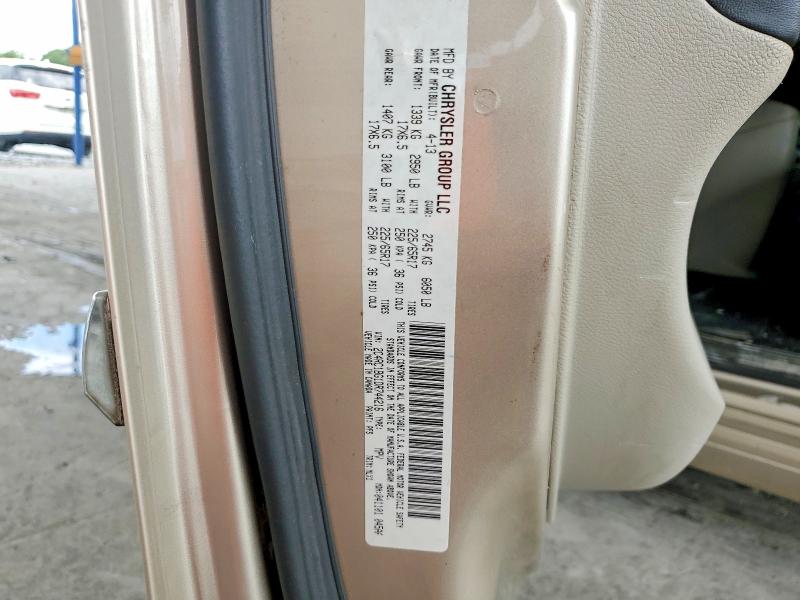 Продажа на аукционе авто 2013 Chrysler Town & Country, vin: 2C4RC1BG1DR744216, номер лота: 55061156