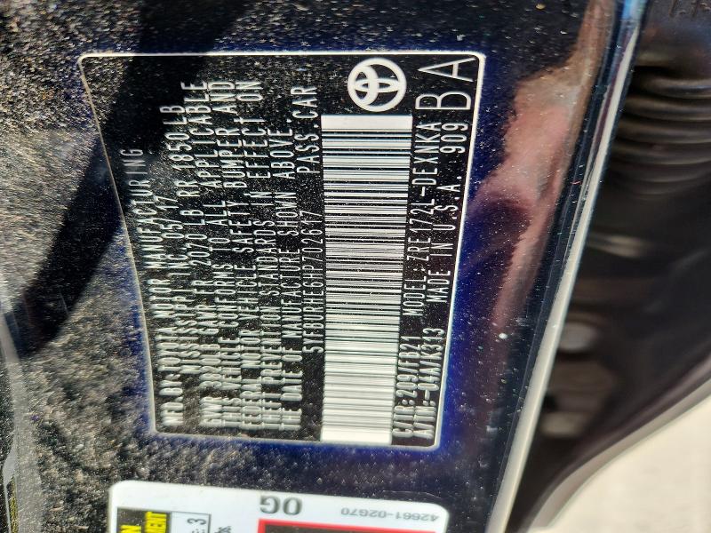 Aukcja sprzedaży 2017 Toyota Corolla, vin: 5YFBURHE6HP702617, numer aukcji: 53376856