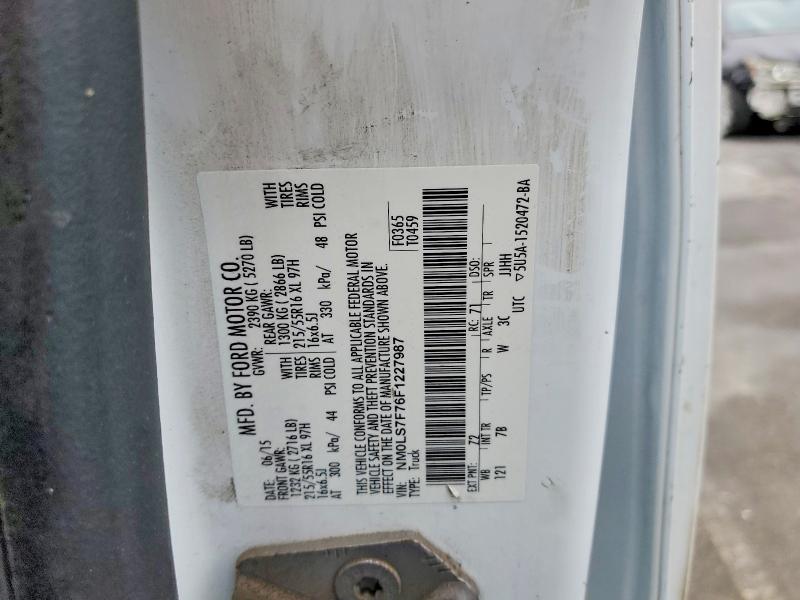 53968826 :رقم المزاد ، NM0LS7F76F1227987 vin ، 2015 Ford Transit Connect مزاد بيع