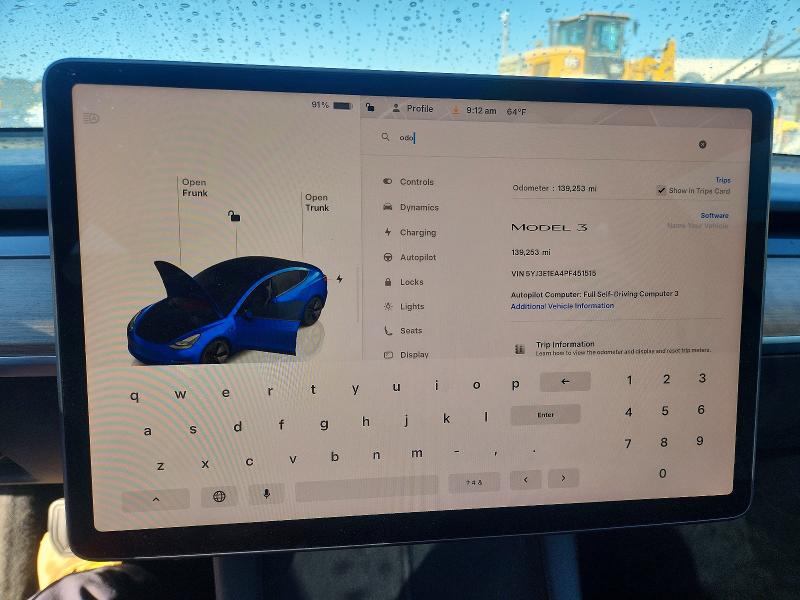 Продажа на аукционе авто 2023 Tesla Model 3, vin: 5YJ3E1EA4PF451515, номер лота: 54723896