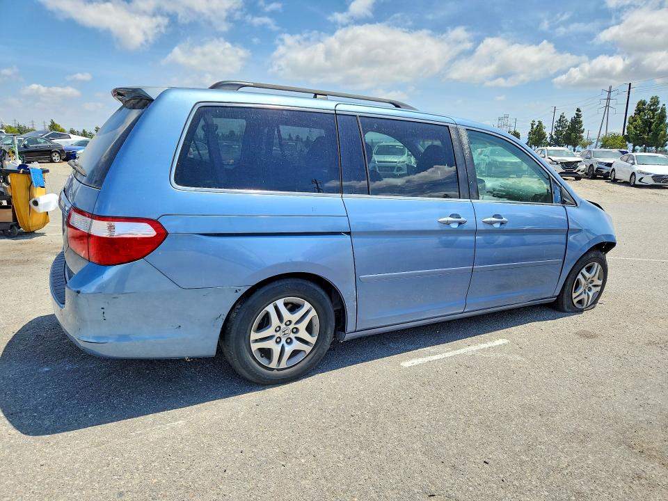 2007 Honda Odyssey მანქანა იყიდება აუქციონზე, vin: 5FNRL38747B037596, აუქციონის ნომერი: 55030276