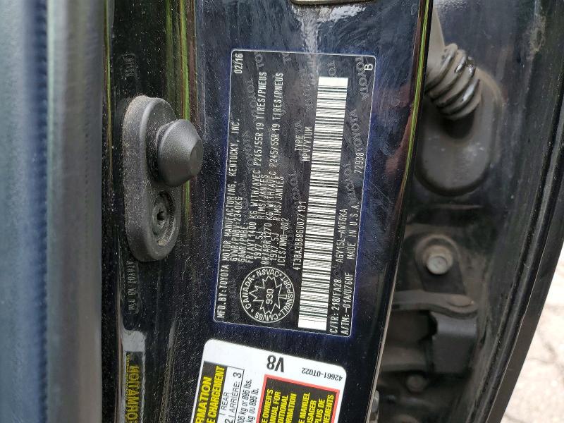 52892306 :رقم المزاد ، 4T3BA3BB8GU077131 vin ، 2016 Toyota Venza مزاد بيع