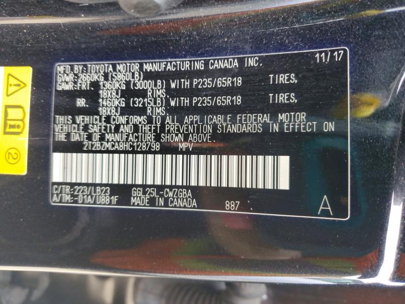 2017 Lexus Rx 350 მანქანა იყიდება აუქციონზე, vin: 2T2BZMCA8HC128798, აუქციონის ნომერი: 51964186