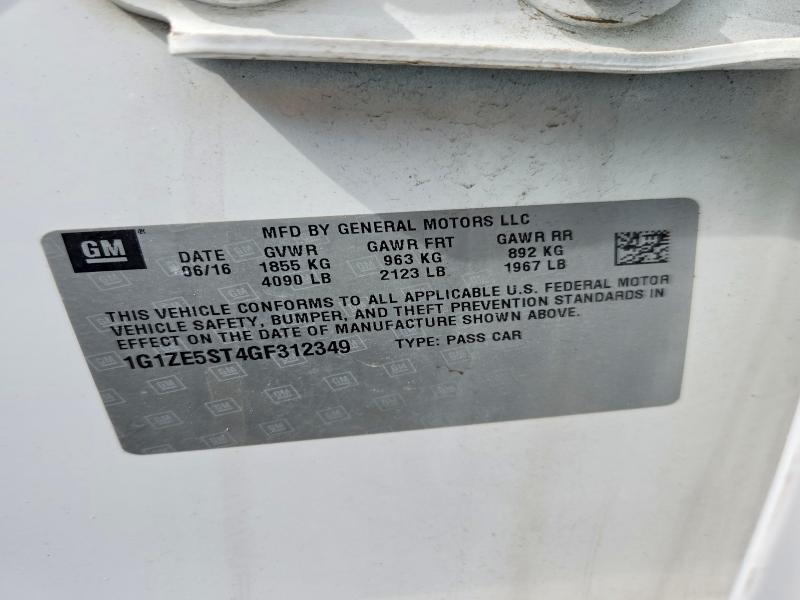 Продаж на аукціоні авто 2016 Chevrolet Malibu, vin: 1G1ZE5ST4GF312349, номер лоту: 53913136