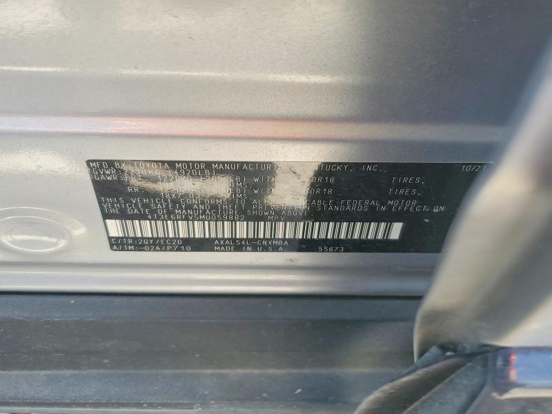 52298876 :رقم المزاد ، 4T3E6RFV5MU059882 vin ، 2021 Toyota Rav4 مزاد بيع