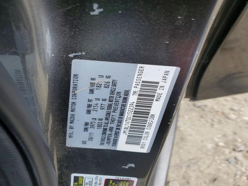 Aukcja sprzedaży 2012 Mazda 3, vin: JM1BL1V70C1522394, numer aukcji: 52595926