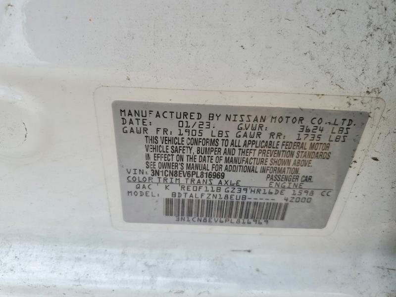 Aukcja sprzedaży 2023 Nissan Versa, vin: 3N1CN8EV6PL816969, numer aukcji: 54143236