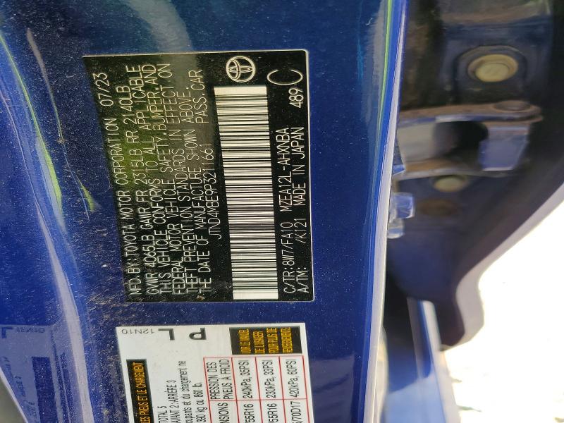 Продажа на аукционе авто 2023 Toyota Corolla Hatchback, vin: JTND4MBE9P3211661, номер лота: 53104316