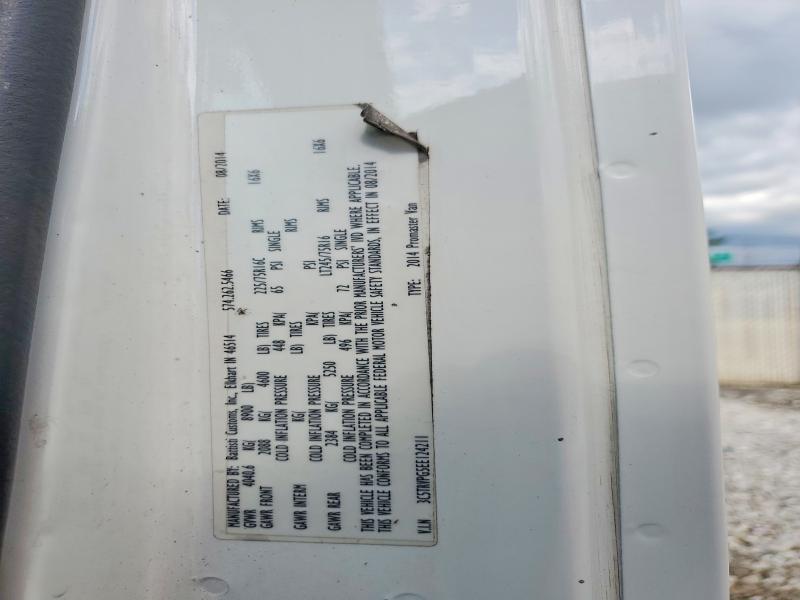 53634906 :رقم المزاد ، 3C6TRVPG5EE124211 vin ، 2014 Ram Promaster 2500 مزاد بيع