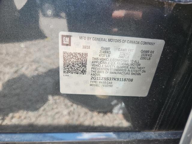 Продажа на аукционе авто 2019 Chevrolet Impala, vin: 2G11Z5S37K9118708, номер лота: 52744096