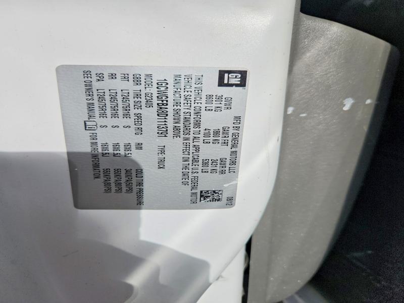Aukcja sprzedaży 2013 Chev Expres250, vin: 1GCWGFBA8D1113791, numer aukcji: 53420006