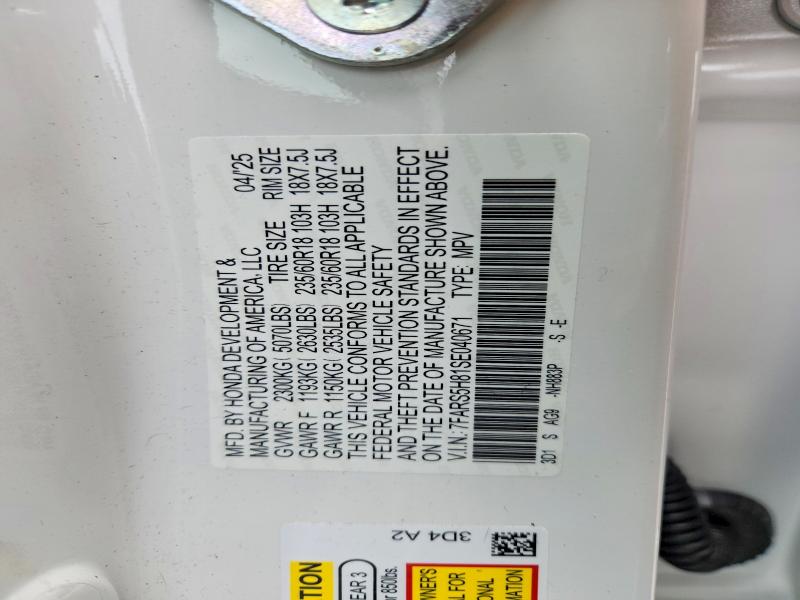 Продаж на аукціоні авто 2025 Honda Cr-v, vin: 7FARS5H81SE040671, номер лоту: 51579886