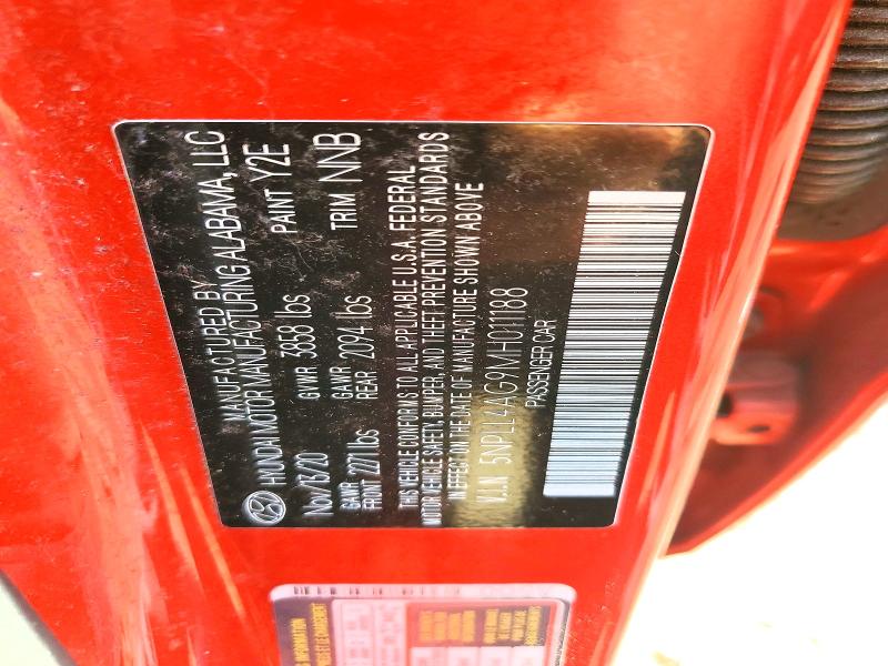 Aukcja sprzedaży 2021 Hyundai Elantra, vin: 5NPLL4AG9MH011188, numer aukcji: 54976476