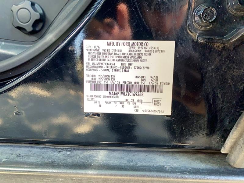 Aukcja sprzedaży 2018 Ford Ecosport, vin: MAJ6P1WL7JC169368, numer aukcji: 53986196