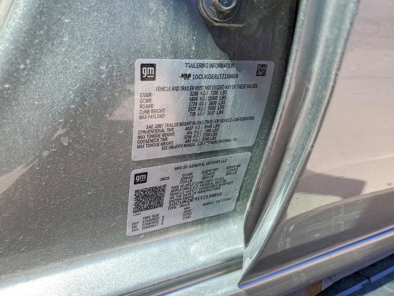 Aukcja sprzedaży 2026 Chevrolet Silverado, vin: 1GCUKDE81TZ159658, numer aukcji: 52323706