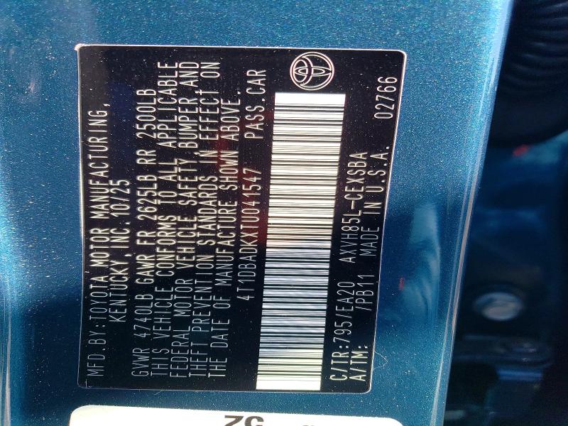 Продажа на аукционе авто 2026 Toyota Camry, vin: 4T1DBADKXTU041547, номер лота: 52778896