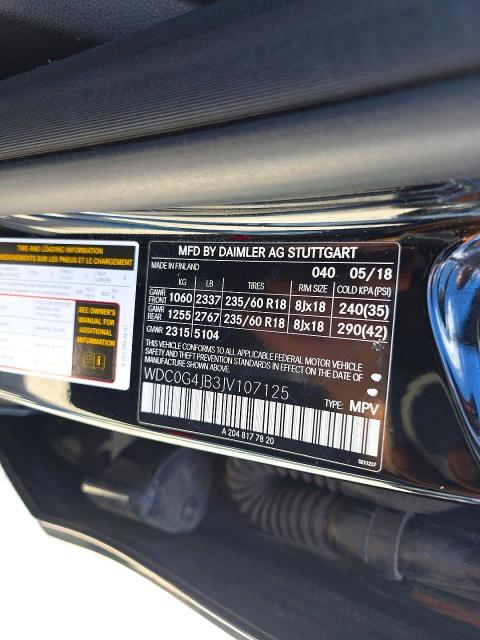 53732526 :رقم المزاد ، WDC0G4JB3JV107125 vin ، 2018 Mercedes-benz Glc مزاد بيع
