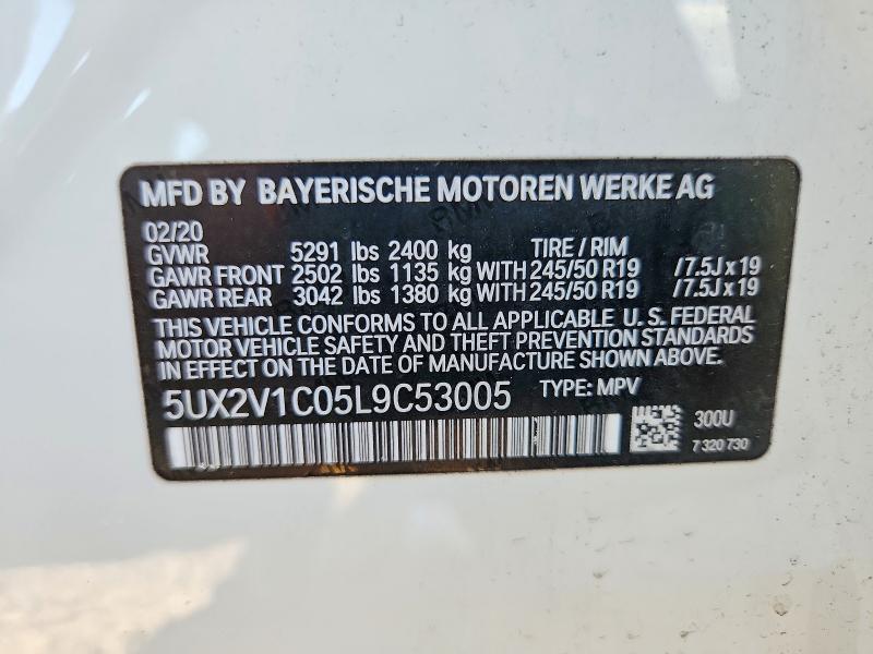 Продаж на аукціоні авто 2020 Bmw X4, vin: 5UX2V1C05L9C53005, номер лоту: 54234116