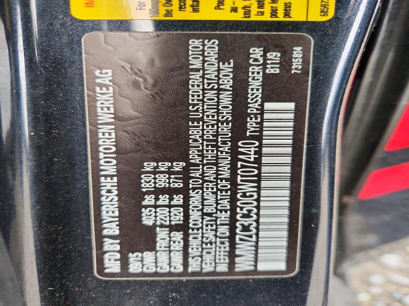 54323016 :رقم المزاد ، WMWZC3C50GWT07440 vin ، 2016 Mini Cooper مزاد بيع