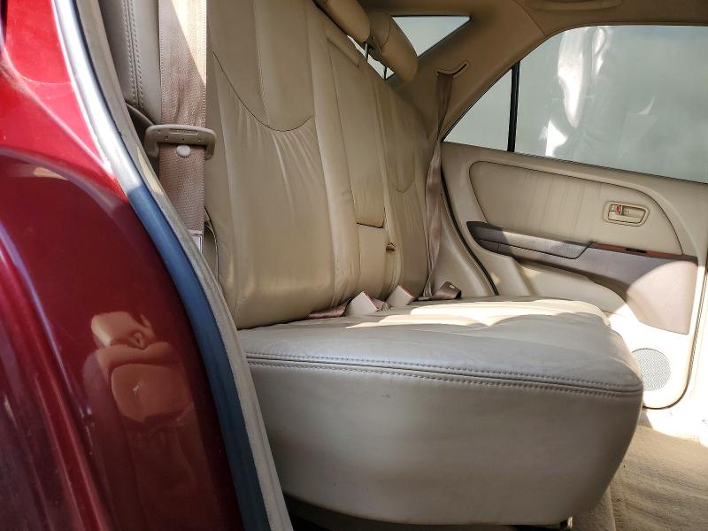 2000 Lexus Rx მანქანა იყიდება აუქციონზე, vin: JT6HF10U0Y0119230, აუქციონის ნომერი: 54633086