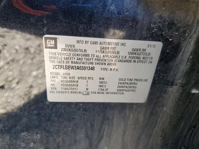 Продажа на аукционе авто 2010 Gmc Terrain, vin: 2CTFLGEW3A6301348, номер лота: 54203266
