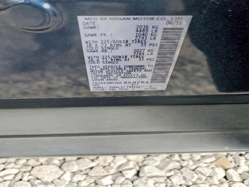 Aukcja sprzedaży 2016 Nissan Rogue, vin: 5N1AT2MT2GC868761, numer aukcji: 54265446